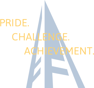 Pride, Challenge, Achievement.