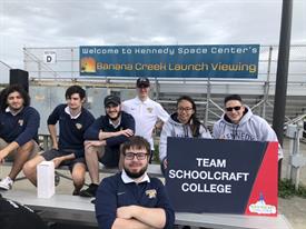 Team Schoolcraft gathered at Kennedy Space Center