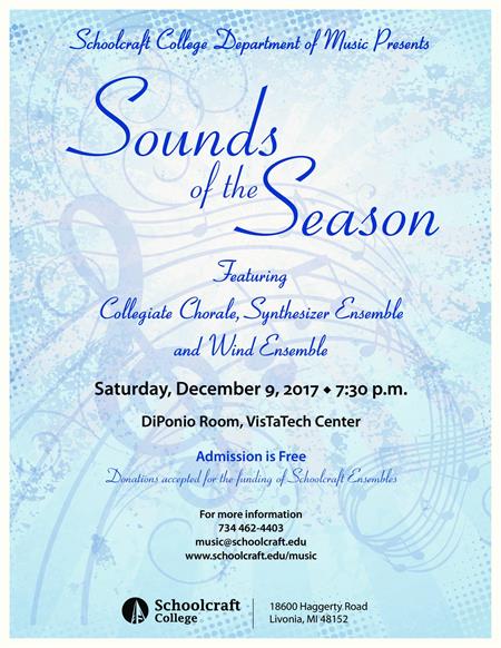 Sounds of the Season Concert flyer