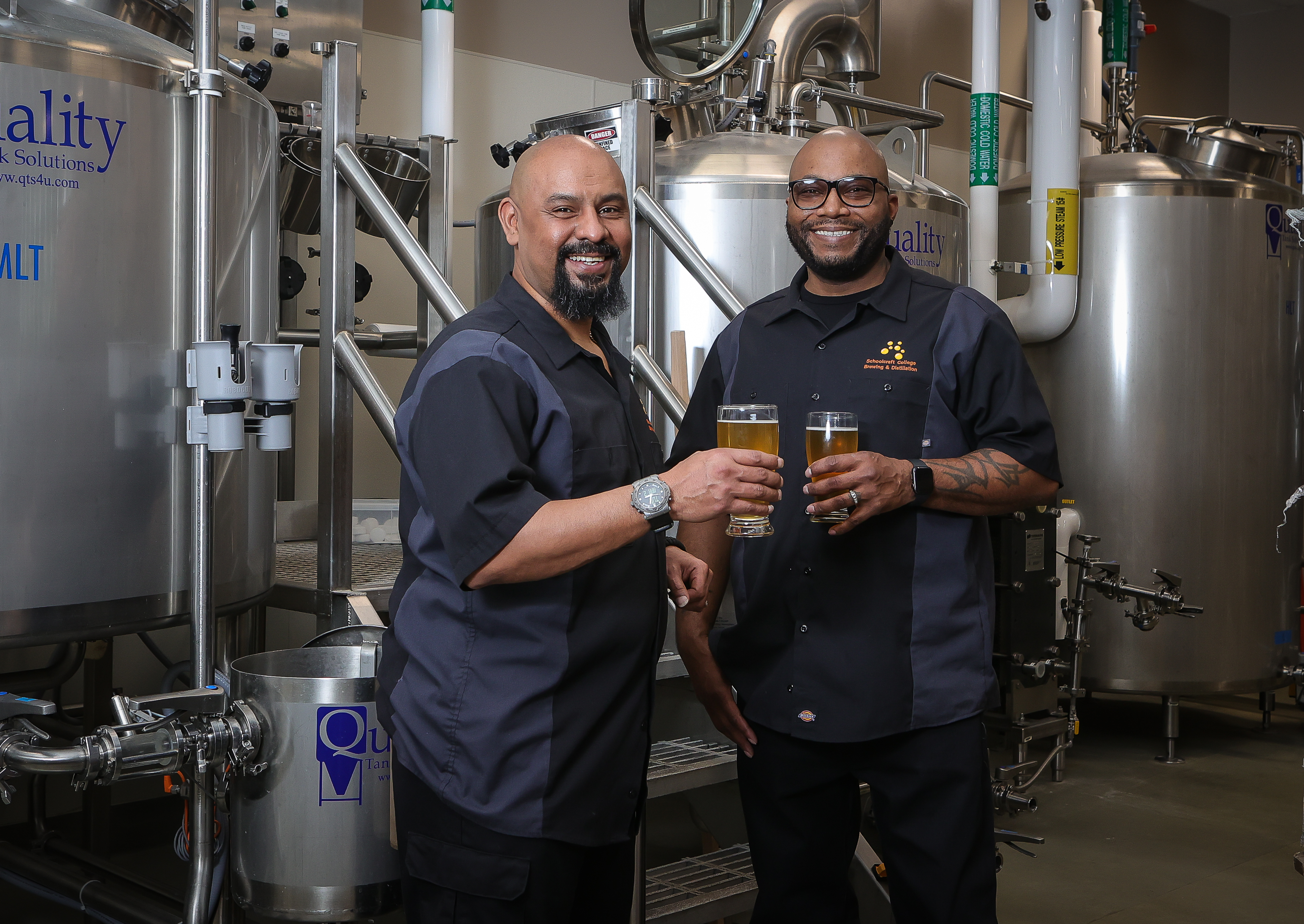 James and Dorian in Brewery