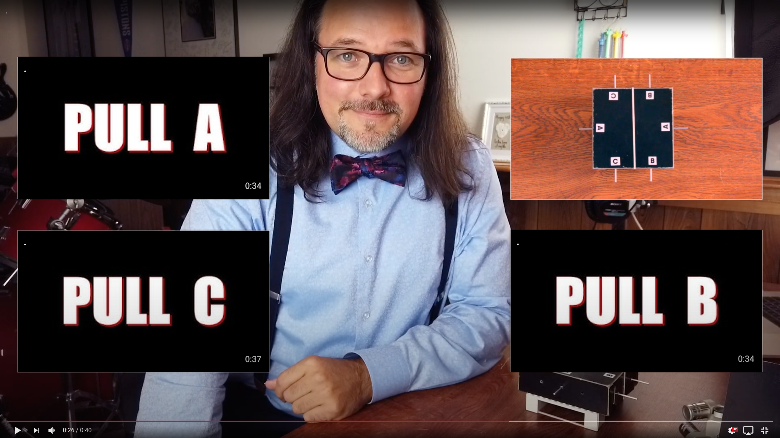 Professor teaching science