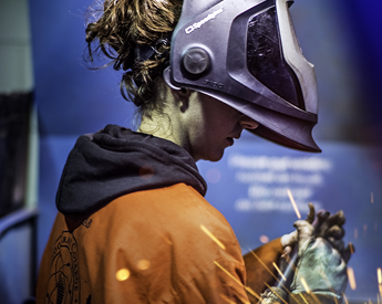 Photo of someone welding